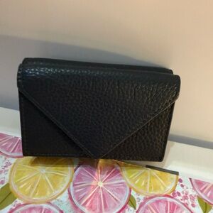 Elegant Black Leather Women's Wallet